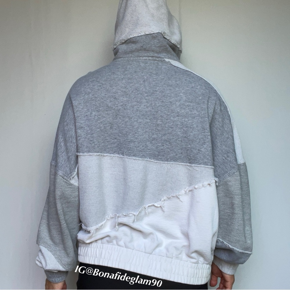 Mcq By Alexander Mcqueen Raw Edge Patchwork Hoodi… - image 3